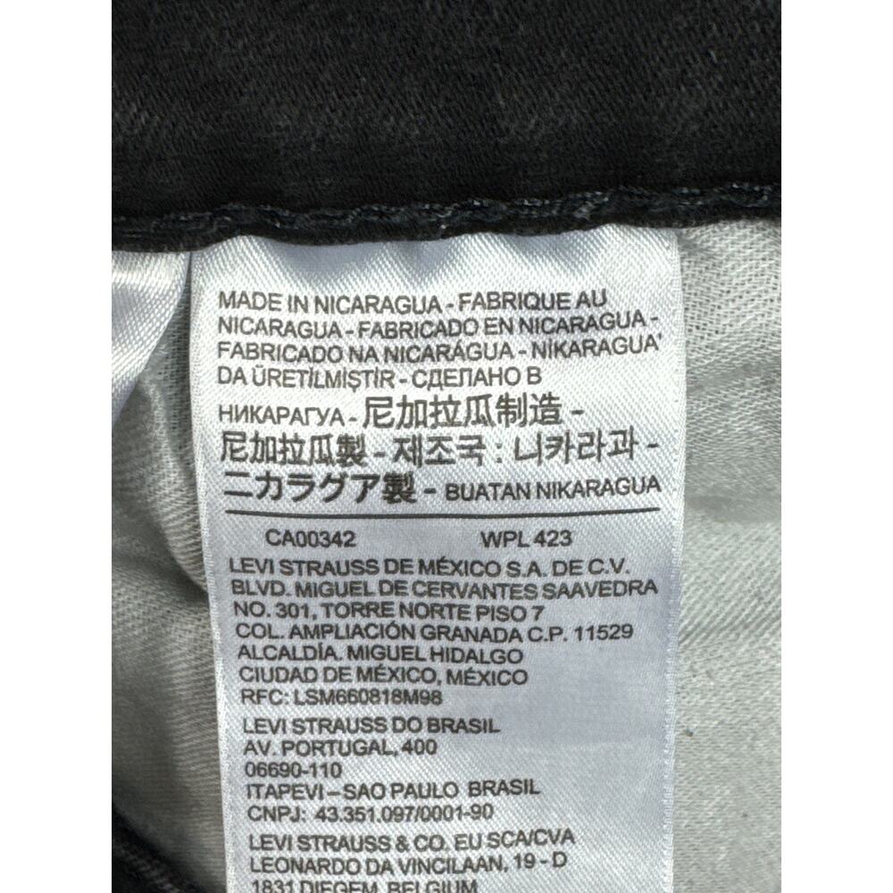 Levi's 502 Men's Tapered Leg Faded Black Denim Jeans - Size 48x30 (48x27.5) - Picture 6 of 6